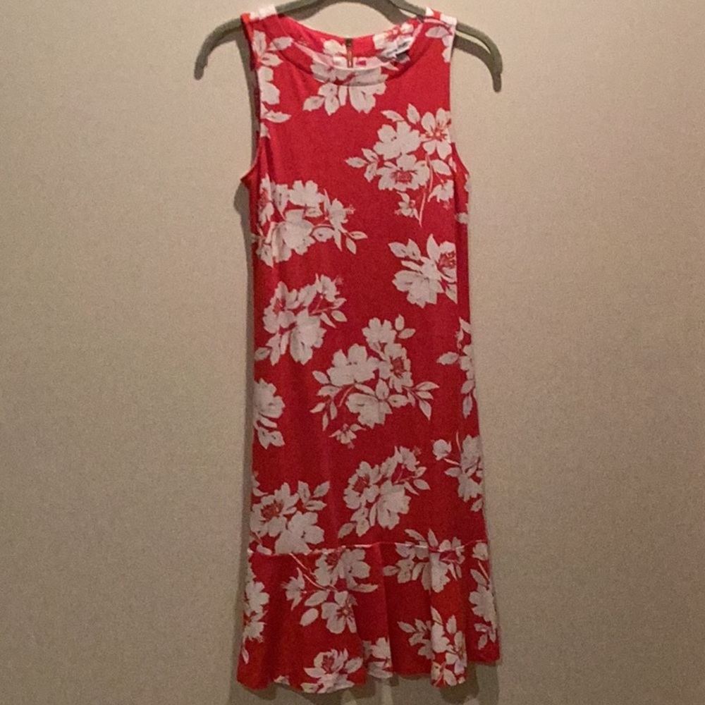 XS Tommy Bahama red and white Darcy dress